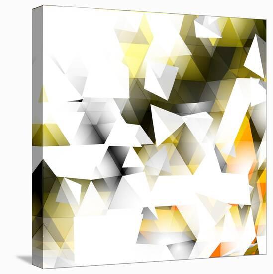 Abstract Triangular Background-VolsKinvols-Stretched Canvas