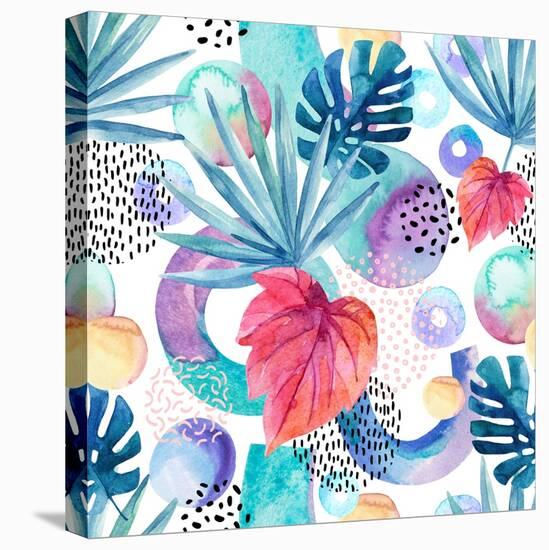 Abstract Tropical Geometric Pattern-tanycya-Stretched Canvas