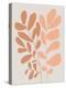 Abstract Wildflowers in Terracotta-null-Stretched Canvas