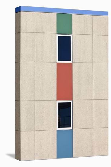 Abstracted Exterior Wall Detail of Student Housing De Uithof Campus Netherlands-Julian Castle-Stretched Canvas