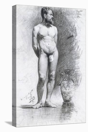 Academic Male Nude with a Grecian Urn, 1883-Joaquín Sorolla y Bastida-Premier Image Canvas