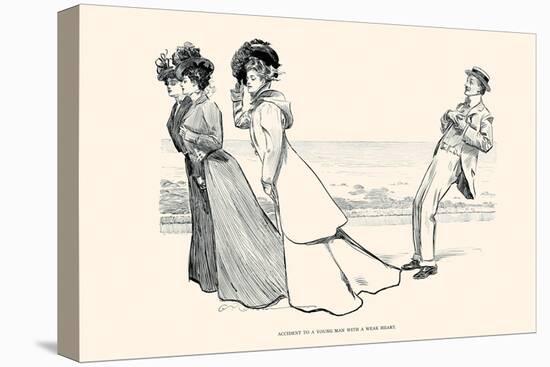 Accident to a Young Man with a Weak Heart-Charles Dana Gibson-Stretched Canvas