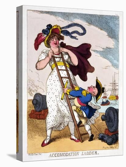 Accommodation Ladder, 1811-Thomas Rowlandson-Premier Image Canvas