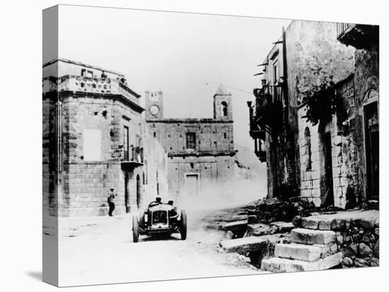 Achille Varzi in a P2 Alfa Romeo Grand Prix Car, in the Targa Florio Race, Sicily, 1930-null-Premier Image Canvas