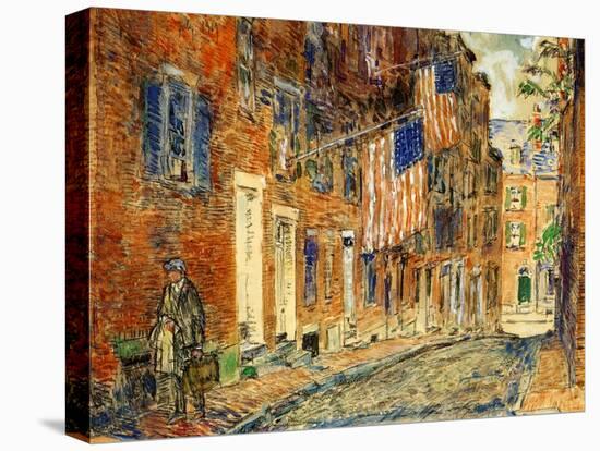 Acorn Street, Boston, 1919-Childe Hassam-Premier Image Canvas