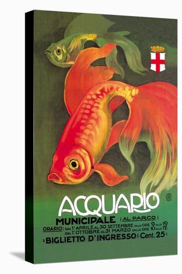 Acquario-Leopoldo Metlicovitz-Stretched Canvas