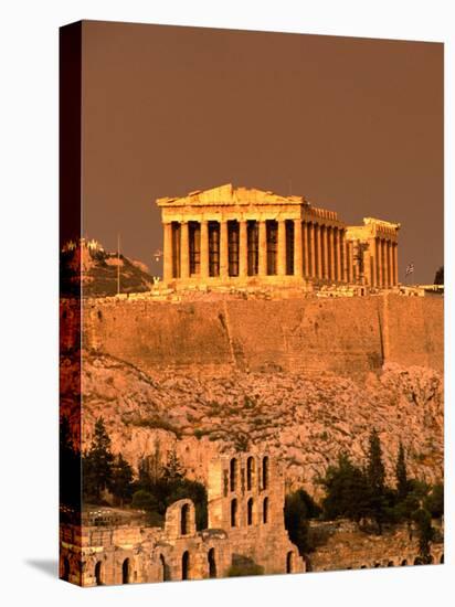 Acropolis and Parthenon from Filopappou Hill, Athens, Greece-Anders Blomqvist-Premier Image Canvas