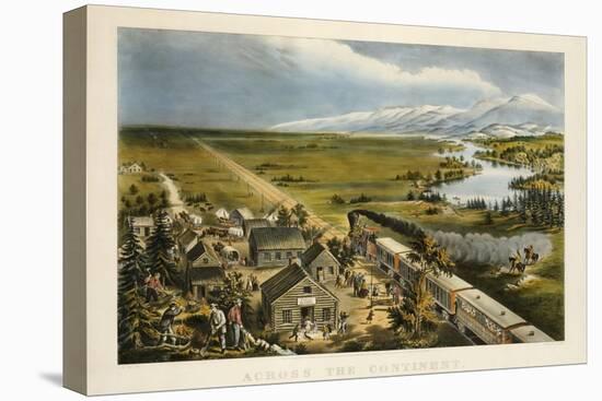 Across the Continent, Westward the Course of Empire Takes Its Way, 1868-Currier & Ives-Premier Image Canvas