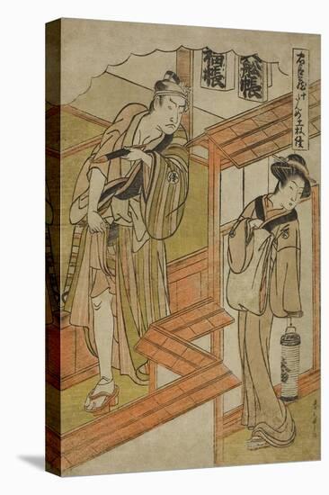 Act Ten: the Amakawaya from the Play Chushingura (Treasury of Loyal Retainers), C.1779-80-Katsukawa Shunsho-Premier Image Canvas