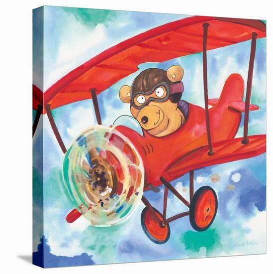 Action Bear-Scott Nelson-Stretched Canvas