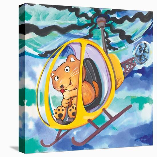 Action Cat-Scott Nelson-Stretched Canvas