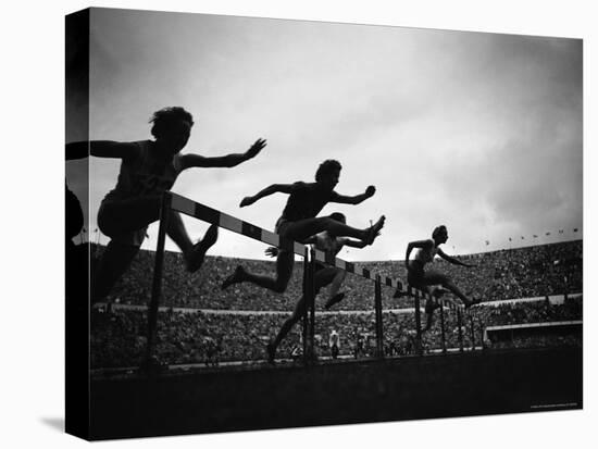 Action During the Women's 100m Hurdles at the 1952 Olympic Games in Helsinki-Mark Kauffman-Premier Image Canvas
