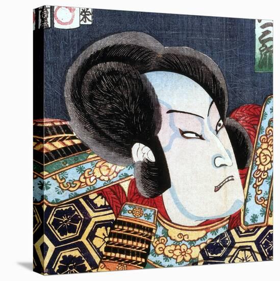 Actor as Samurai, Series of Kabuki Theatre, Ukiyo-e Print, 19th century-Japanese School-Premier Image Canvas