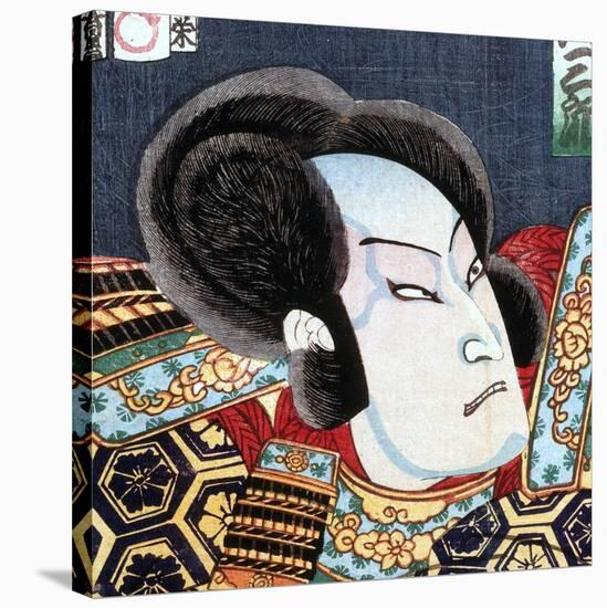 Actor as Samurai, Series of Kabuki Theatre, Ukiyo-e Print, 19th century-Japanese School-Premier Image Canvas