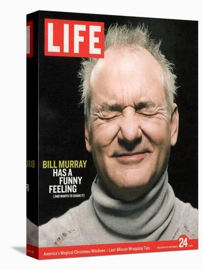 Actor Bill Murray with Eyes Closed, December 24, 2004-Karina Taira-Premier Image Canvas