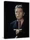 Actor Richard Burton Gripping Hilt of Sword During Scene from "Hamlet" on Broadway-George Silk-Premier Image Canvas