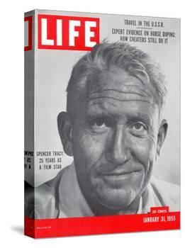 Actor Spencer Tracy, January 31, 1955-J. R. Eyerman-Stretched Canvas