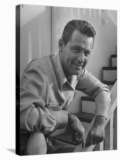 Actor William Holden Smiling for the Camera-Allan Grant-Premier Image Canvas