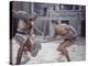 Actor Woody Strode Squaring Off Against Actor Kirk Douglas in Gladiator Battle in "Spartacus"-J^ R^ Eyerman-Premier Image Canvas