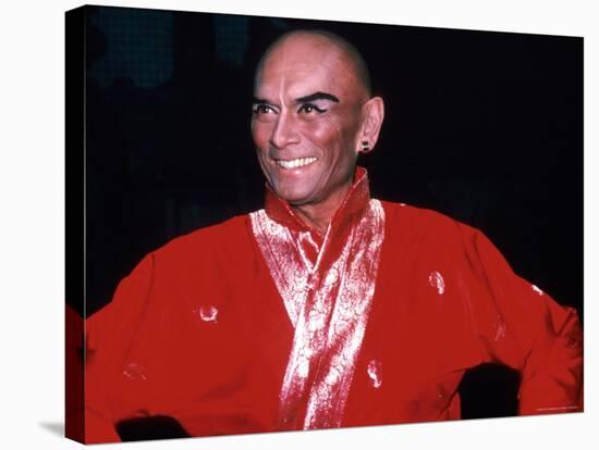 Actor Yul Brynner in Costume and Makeup for Role in Broadway Revival of Musical "The King and I"-Ann Clifford-Premier Image Canvas