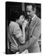 Actors Anne Bancroft and Henry Fonda in Scene From Broadway Play "Two for the Seesaw"-Alfred Eisenstaedt-Premier Image Canvas