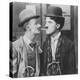 Actors Charlie Chaplin and Ben Turpin in Film His New Job-null-Premier Image Canvas