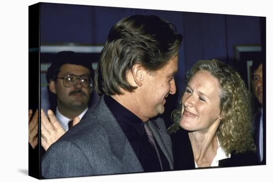 Actors Michael Douglas and Glenn Close-null-Premier Image Canvas