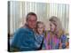 Actors Paul Newman and Joanne Woodward at Home with Their Daughter-Mark Kauffman-Premier Image Canvas