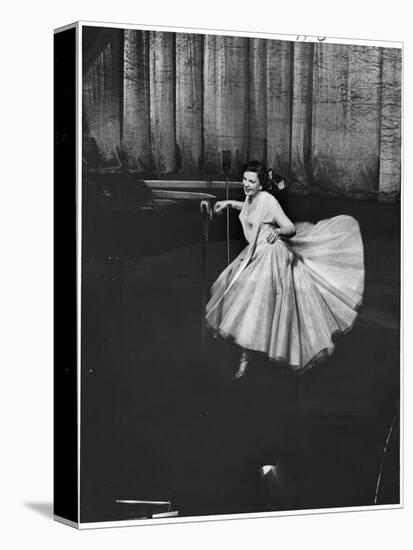 Actress and Singer Judy Garland Twirling Into a Dance Step During a Performance at the Palladium-Cornell Capa-Premier Image Canvas