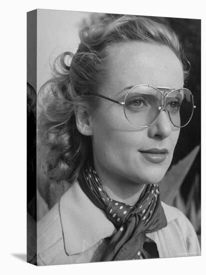 Actress Carol Lombard Wearing Sunglasses for Skeet Shooting at Gun Club-Alfred Eisenstaedt-Premier Image Canvas