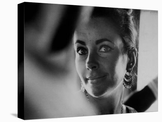 Actress Elizabeth Taylor on Location During Filming of Motion Picture "The Night of the Iguana"-Gjon Mili-Premier Image Canvas