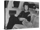 Actress Elizabeth Taylor Sitting in the Back of a Limo-David Mcgough-Premier Image Canvas