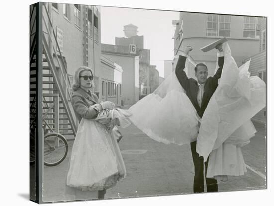 Actress Grace Kelly Leaving Hollywood Studio Lot for Last Time Before Her Marriage-Allan Grant-Premier Image Canvas