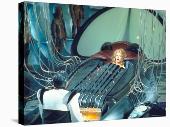 Actress Jane Fonda trapped in Machine which kills during scene from Roger Vadim's "Barbarella"-Carlo Bavagnoli-Premier Image Canvas