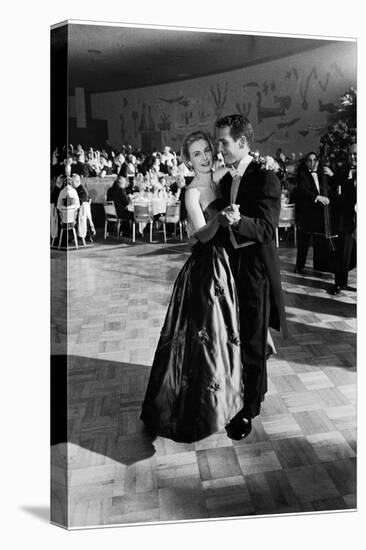 Actress Joanne Woodward Dances with Paul Newman at the 1st Governor's Ball, Beverly Hilton Hotel-J. R. Eyerman-Premier Image Canvas