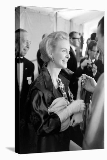 Actress Joanne Woodward Holds Her Best Actress Award for "Three Faces of Eve", 1958-Ralph Crane-Premier Image Canvas