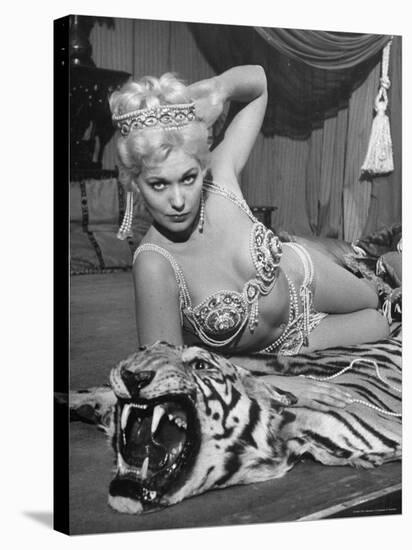 Actress Kim Novak in Title Role Performing Hoochie-Coochie Dance in the Movie "Jeanne Eagels"-J^ R^ Eyerman-Premier Image Canvas