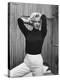 Actress Marilyn Monroe Playfully Elegant, at Home-Alfred Eisenstaedt-Premier Image Canvas