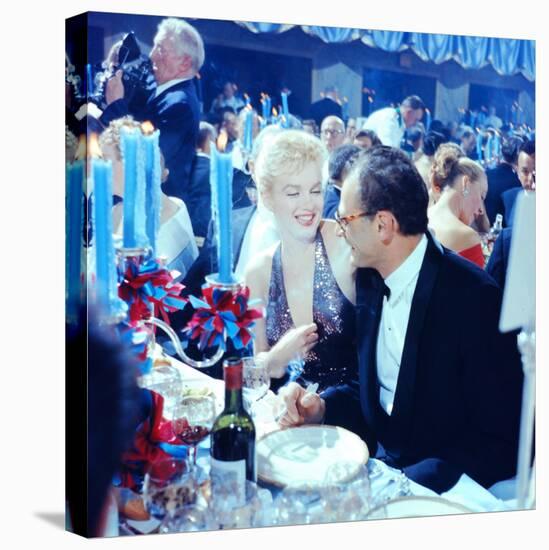 Actress Marilyn Monroe with Her Husband, Playwright Arthur Miller April in Paris Ball-Peter Stackpole-Premier Image Canvas