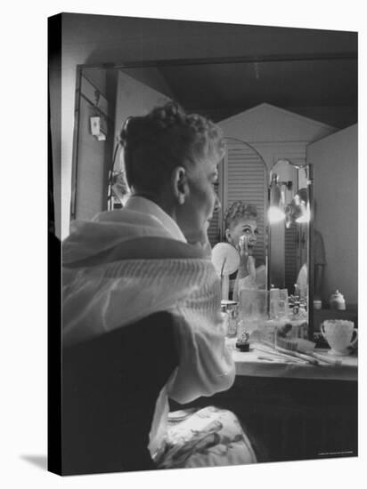 Actress Mary Martin Putting on Her Makeup-Yale Joel-Premier Image Canvas