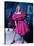 Actress Morgan Fairchild Wearing Pink Dress, Reflected by Mirror-David Mcgough-Premier Image Canvas