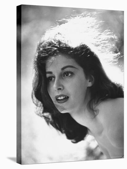 Actress Pier Angeli, 22, Posing in the Woods-Allan Grant-Premier Image Canvas