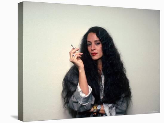 Actress Sonia Braga, Holding Cigarette-David Mcgough-Premier Image Canvas