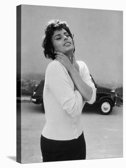 Actress Sophia Loren Displaying a Wide Range of Emotions-Loomis Dean-Premier Image Canvas