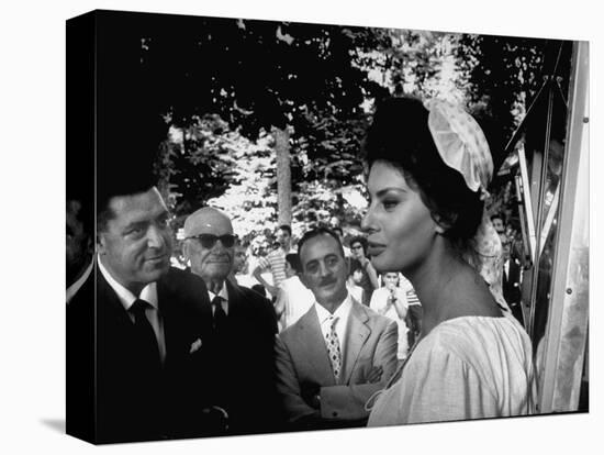 Actress Sophia Loren in Costume Between Takes During Location Filming of "Madame Sans Gene"-Alfred Eisenstaedt-Premier Image Canvas