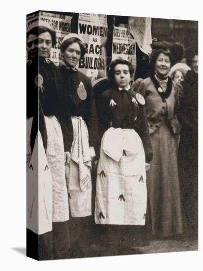 Ada Flatman, British suffragette, at a demonstration she organised in Liverpool, 1909-Unknown-Premier Image Canvas