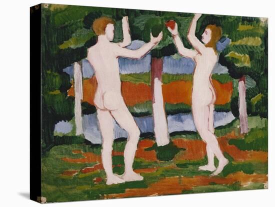 Adam and Eve. 1910-August Macke-Premier Image Canvas