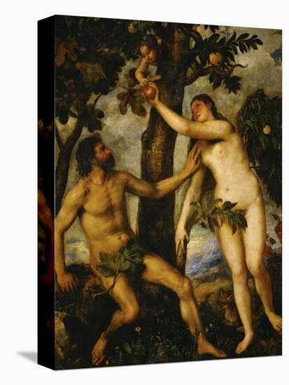 Adam and Eve, Around 1570-Titian (Tiziano Vecelli)-Premier Image Canvas