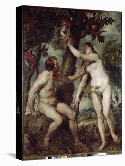 Adam and Eve in the earthly paradise-Peter Paul Rubens-Premier Image Canvas