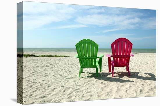 Adirondack Beach Chairs with Ocean View-Pond Shots-Premier Image Canvas